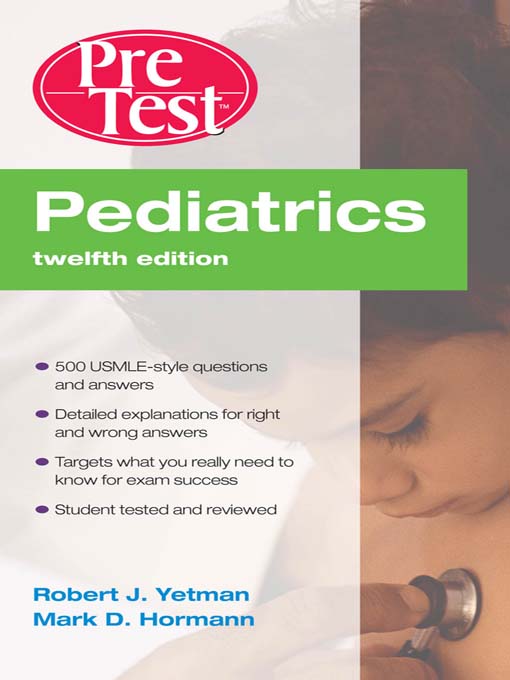 Title details for Pediatrics by Robert Yetman - Available